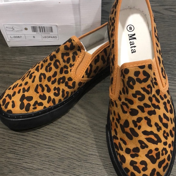 Leopard Slip Ons - Picture 2 of 3
